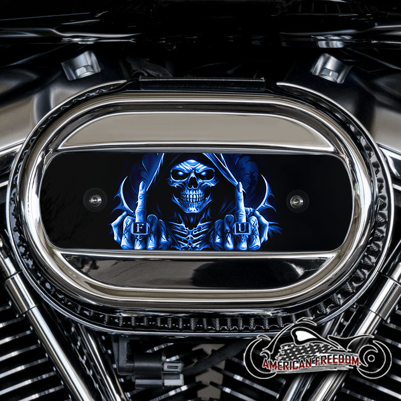 Harley Davidson M8 Ventilator Insert - FU Reaper Blue